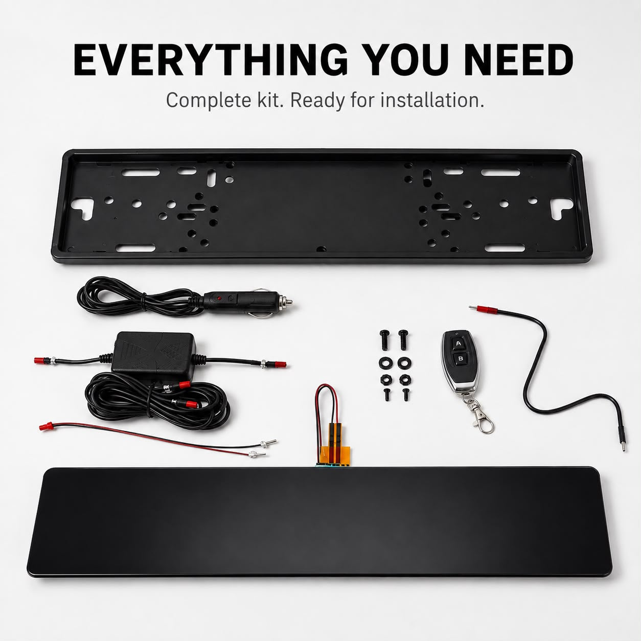 Car Blackout Plate